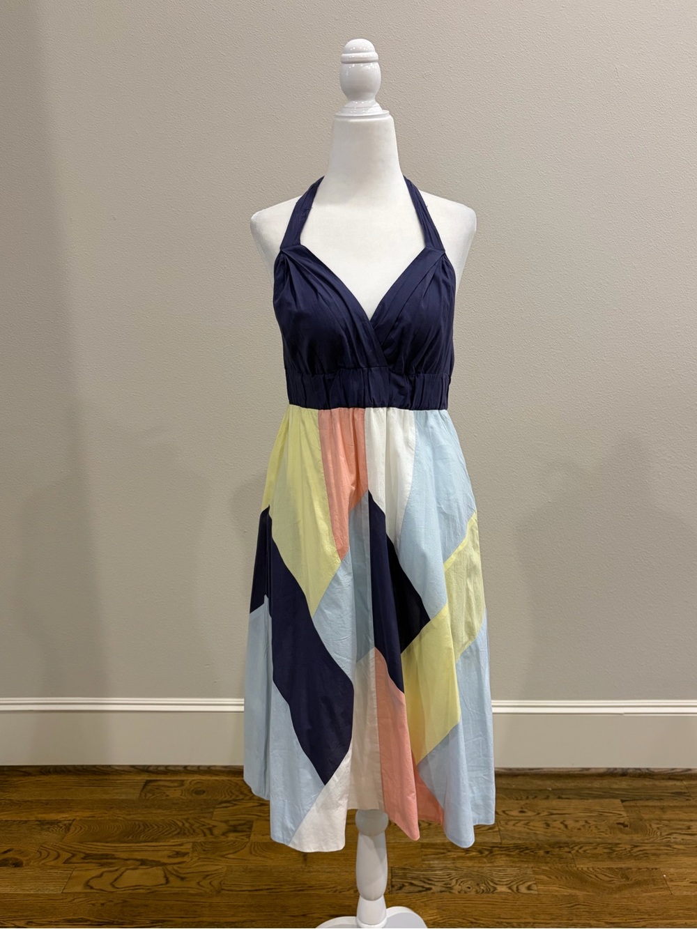 Anthropologie cotton halter dress